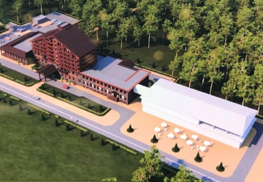 новый отель американской сети Wyndham строят на первой береговой линии озера Боровое