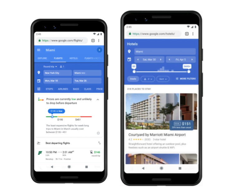 Google представил новый инструмент поиска цен на отели и авиабилеты
